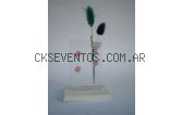 Souvenir para casamientos bar mitzva violetero en vidrio color o falso vitrax artesanal-stained glass-like 