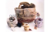 Regalos souvenir Porta maceta en cermica artesanal