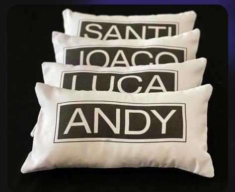 Almohadones personalizados souvenir para eventos