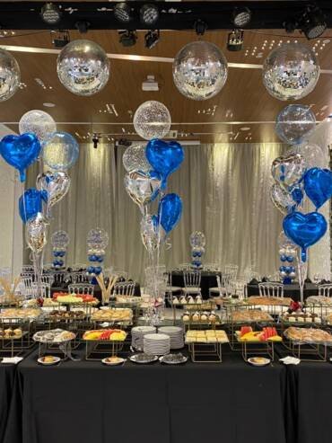 bufete ambientacion globos bris bautismo cumpleaños bodas quince anos bat bar mitzva eventos