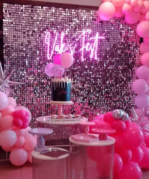 Candybar ambientacion globos telones eventos