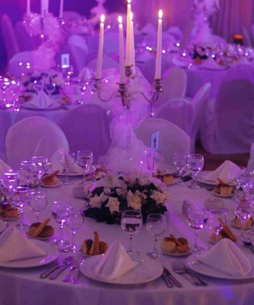 Iluminación para eventos candelabros